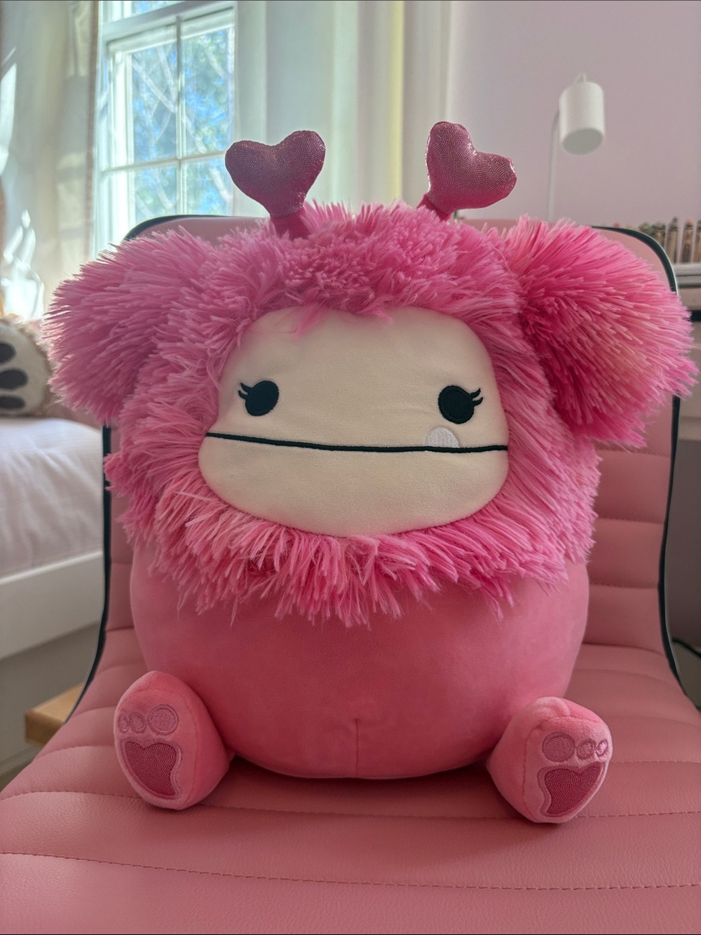 Pink Bigfoot Valentines Day Squishmallow